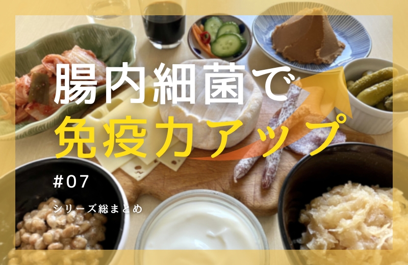 腸内細菌で免疫力アップ⑦～シリーズ総まとめ